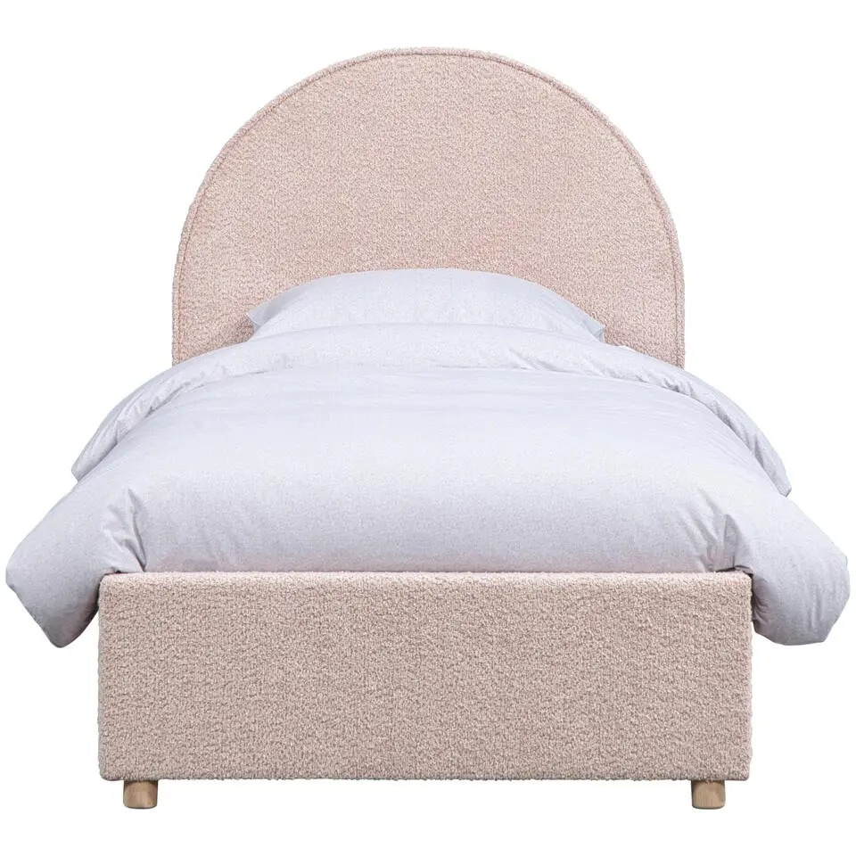 Vipack bed Moon met opbergruimte - roze - 90x200 cm