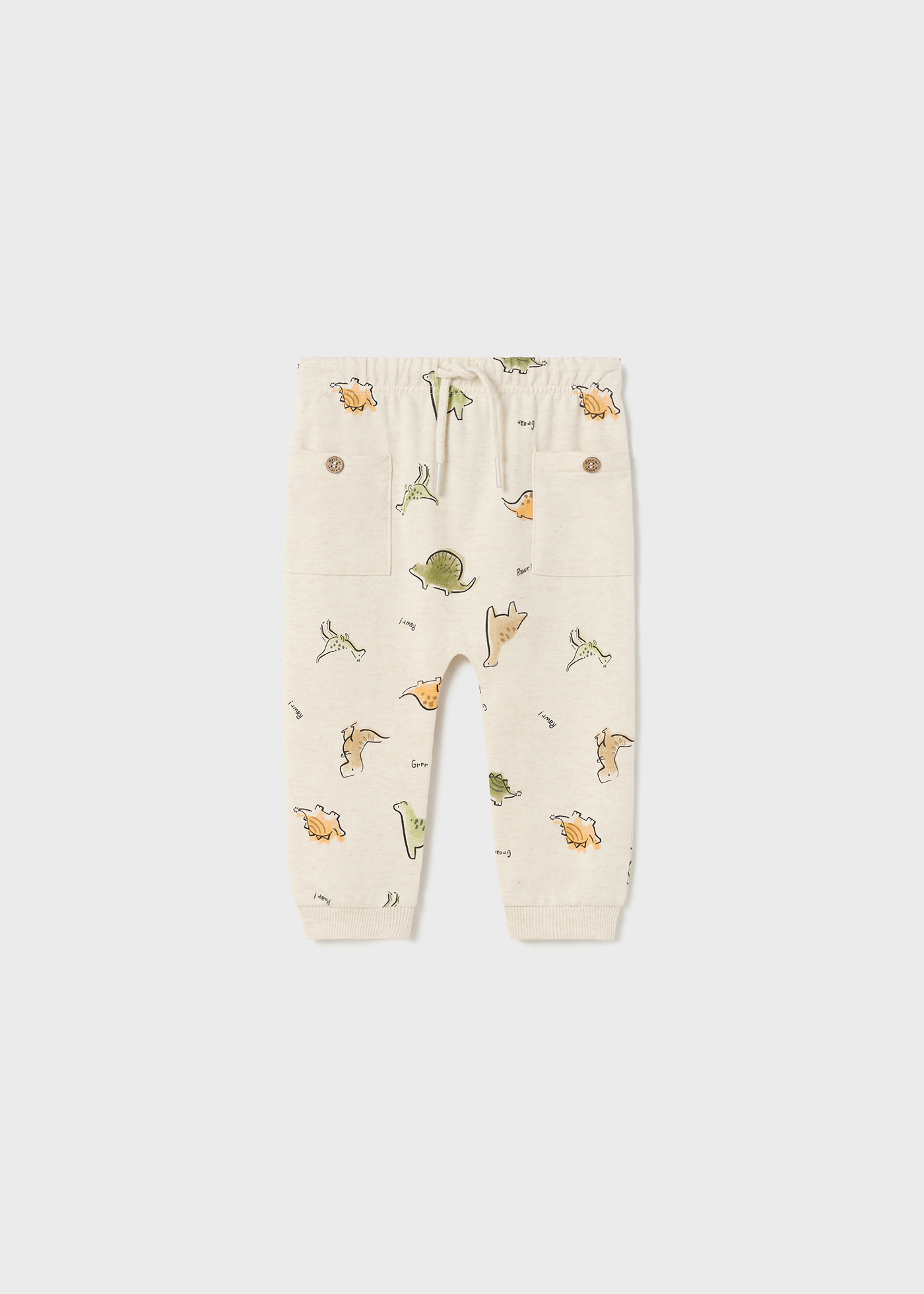 Calça de fato de treino para bebé com padrão estampado
