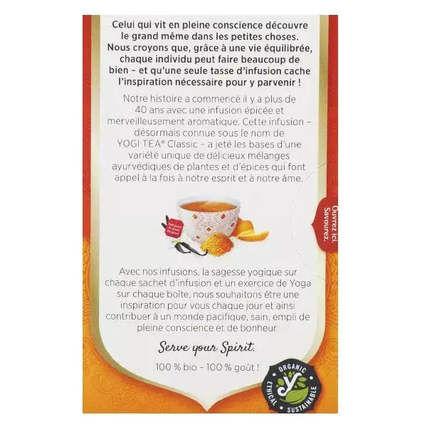 Chá Yogi de Cúrcuma e Laranja - 17 Sachês