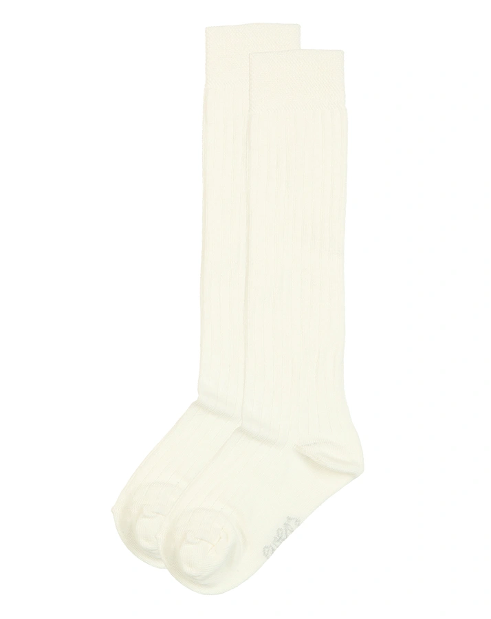 Kniestrümpfe RIPPE 3er-Pack in creme/altrosa/honig