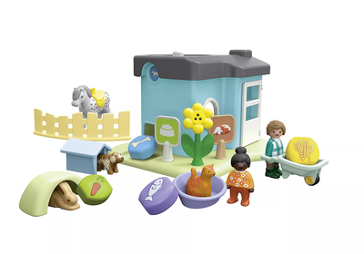 Playmobil 71690 1.2.3: Dyrepensjonat Med Godterimaskin Byggesett