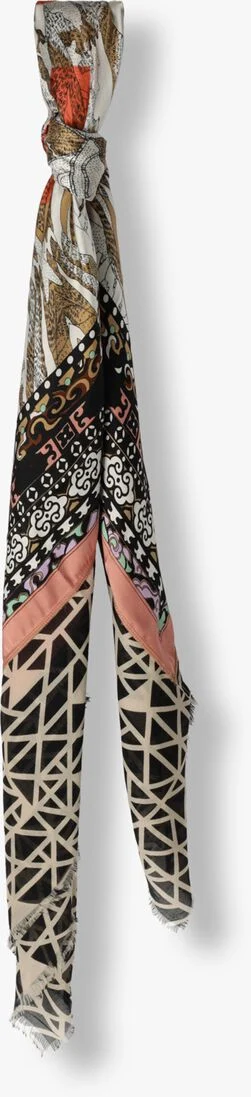 SUMMUM zwarte summum sjaal scarf triangle print