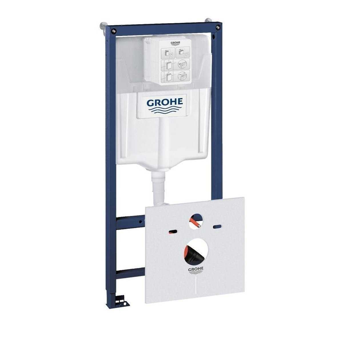 Grohe Rapid SL WC-element m. wandbevestiging z. bedieningsplaat m.geluidisolatieset