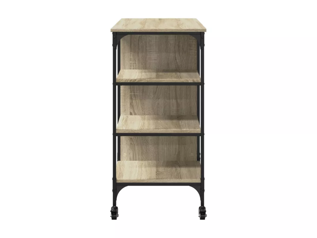 Chariot de cuisine chêne sonoma 100x45x89,5cm bois d'ingénierie
