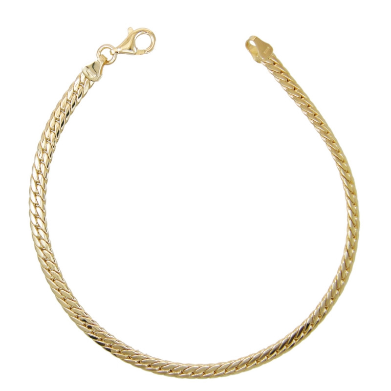 Bracelet Femme Or Jaune - Maille Anglaise