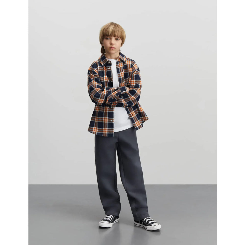 Køb Mads Nørgaard Parisian Night/Orange Clown Fi Check Flannel Svano Shirt