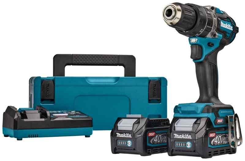 Makita HP002GD201 40V Max klopboor-/schroefmachine set (2x2.5Ah) in Mbox