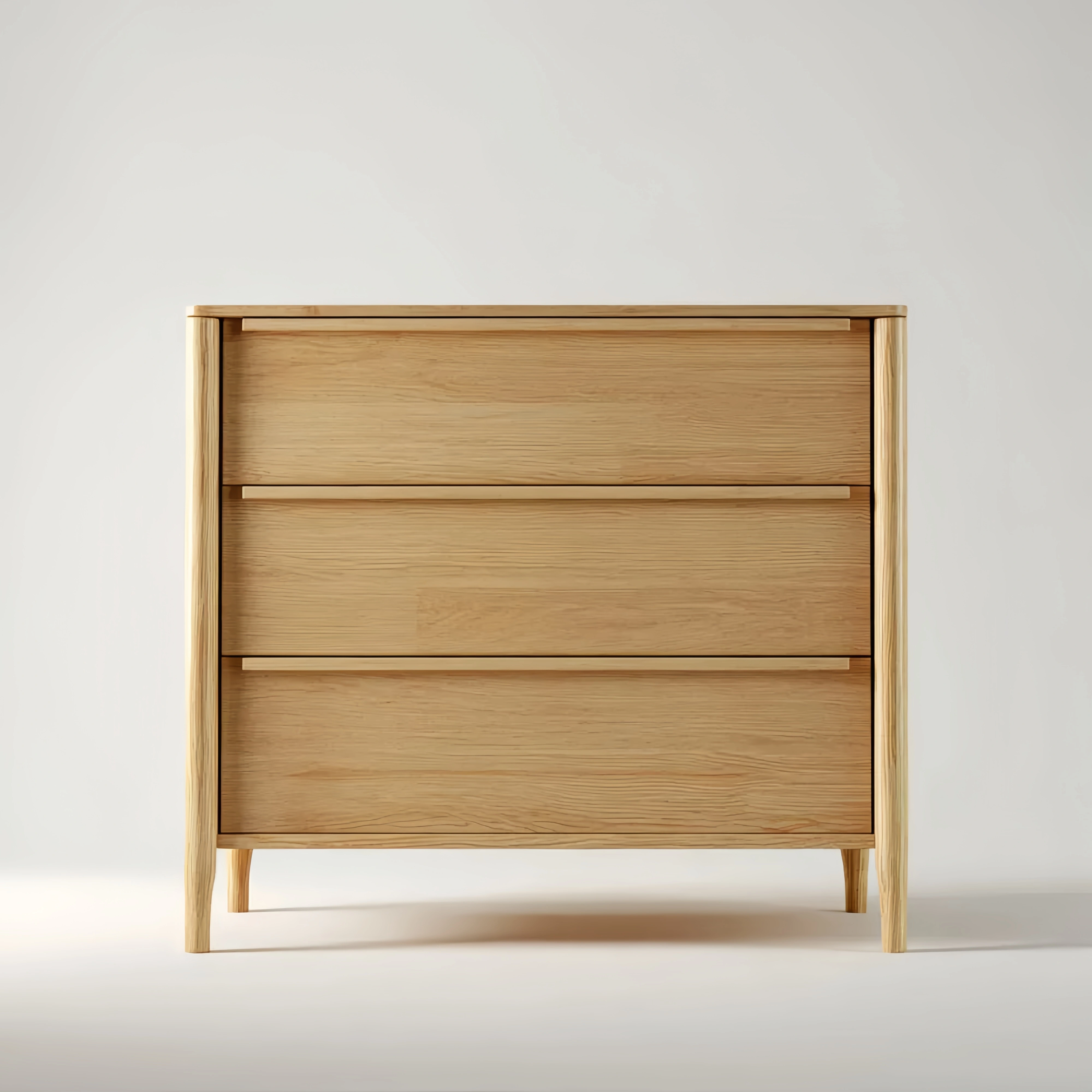 Kommode Eichenholz 80x40x75 cm - Natur