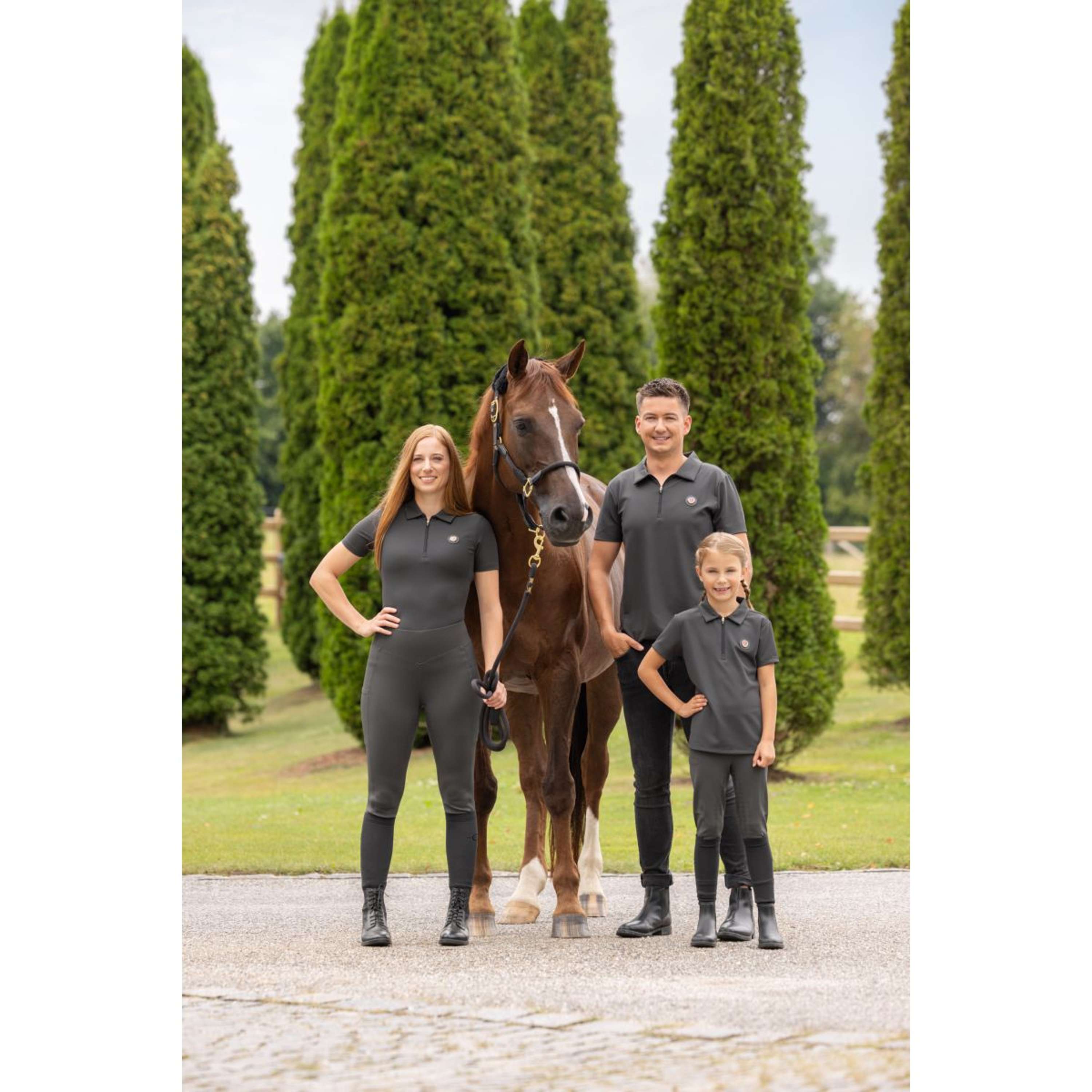 Covalliero Poloshirt Anniversary Heren Graphite