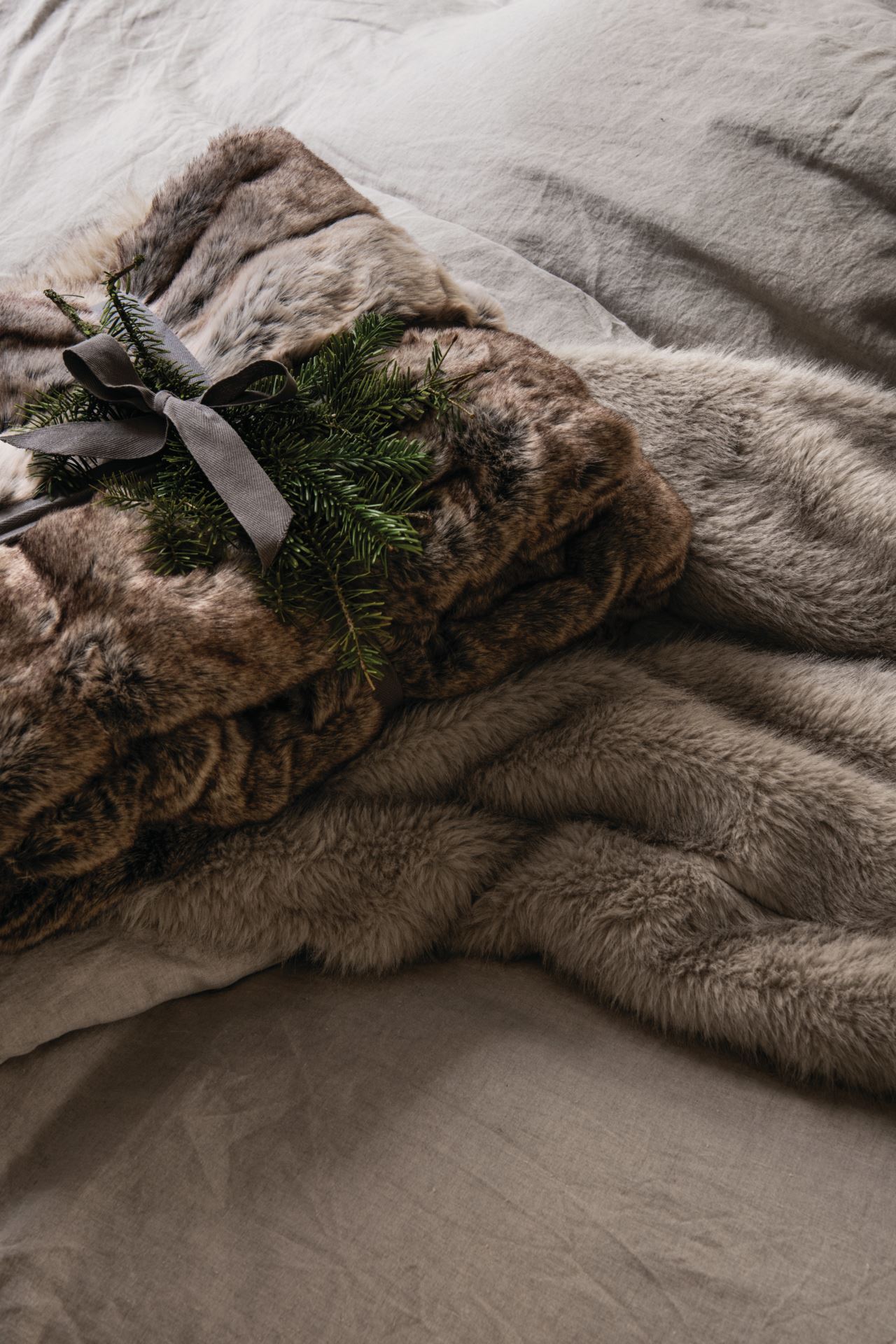 Pelspledd natur - 130x170 cm