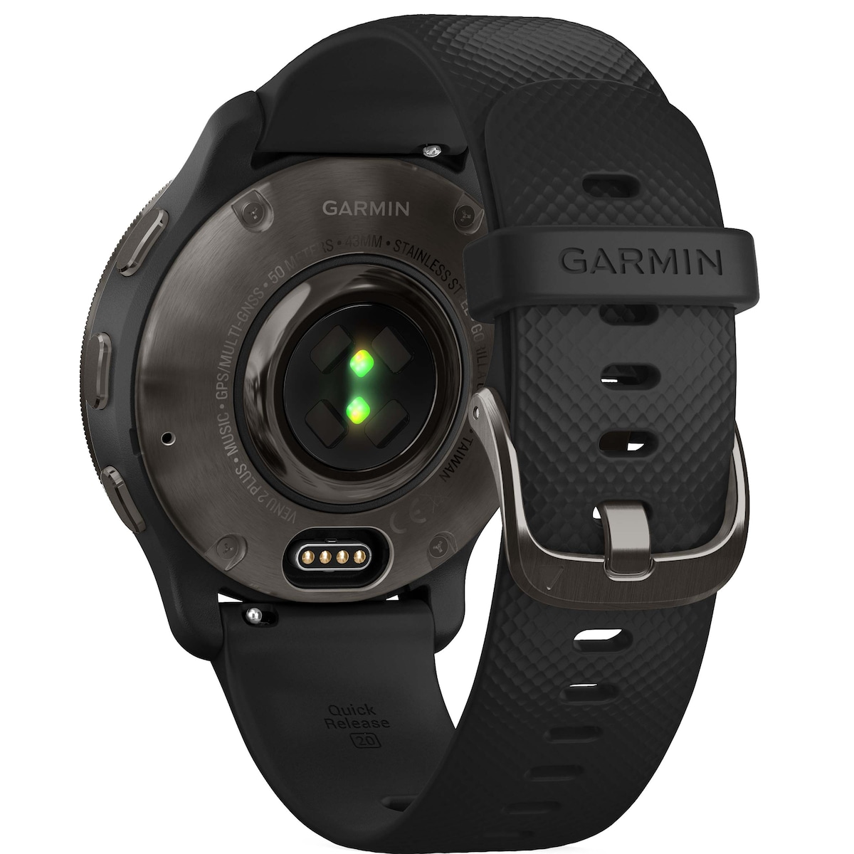 Garmin Venu 2 Plus GPS smartklokke (sort)