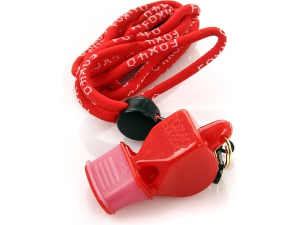 WHISTLE FOX 40 CMG CLASSIC OFFICIAL svart + STRING 9601-0008