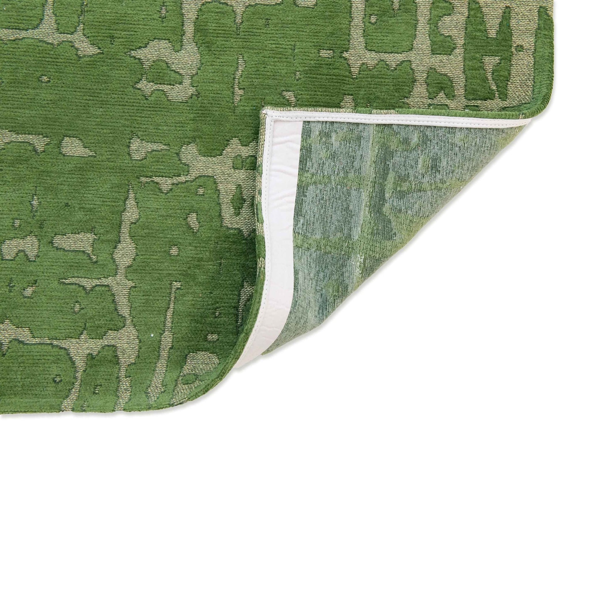 Louis de Poortere Structures Runner 80 x 250 cm - Perrier's Green