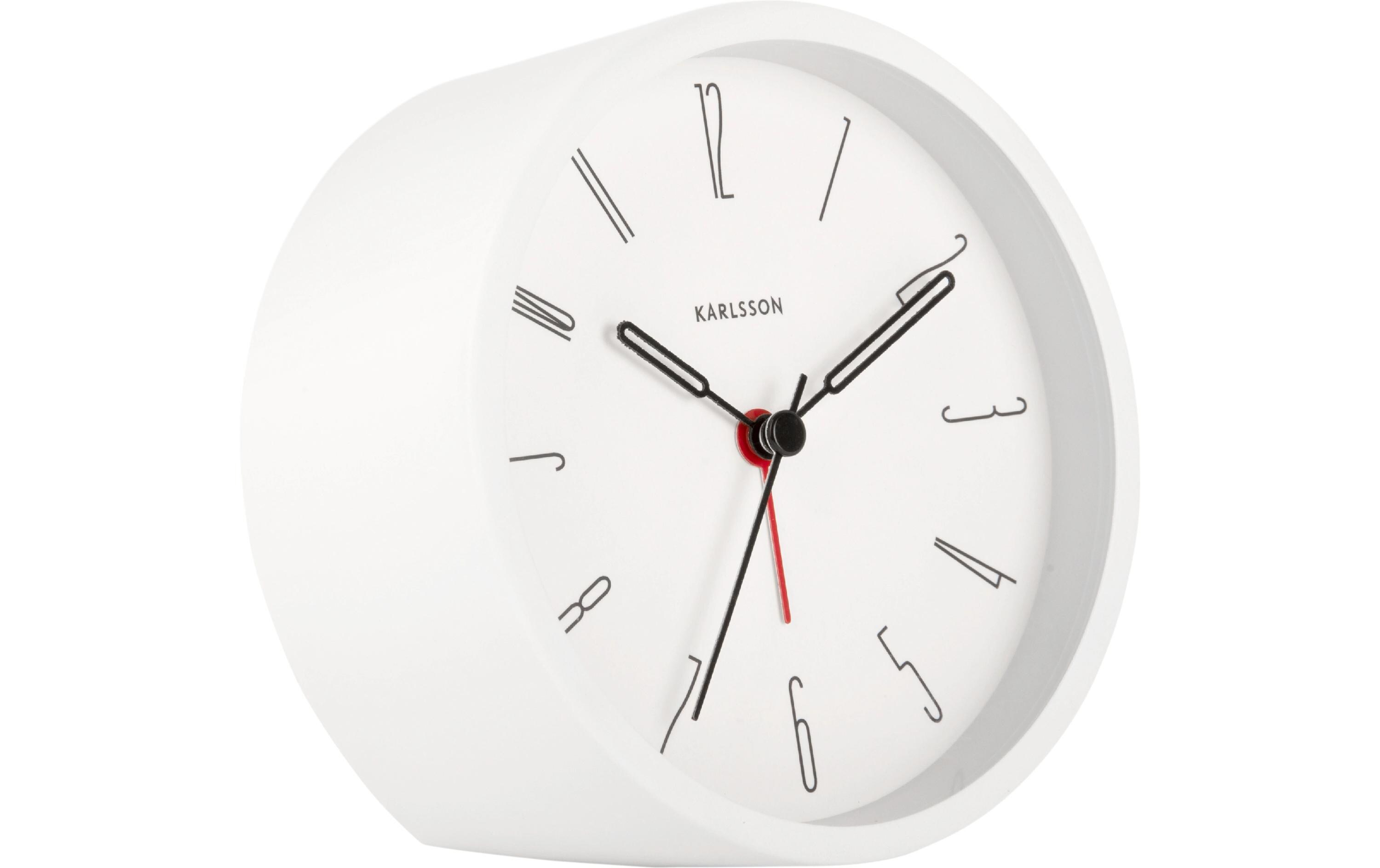 Klassischer Wecker Belle Numbers 11 cm, WeissTischwecker