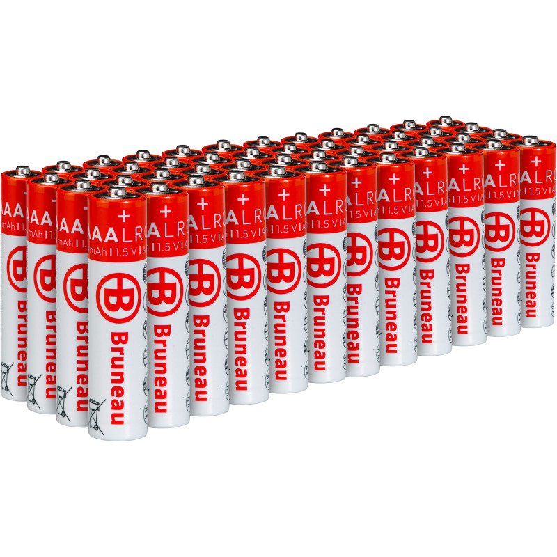 Bruneau - Pack de 48 piles Alcalines AAA/LR03 - 1,5
