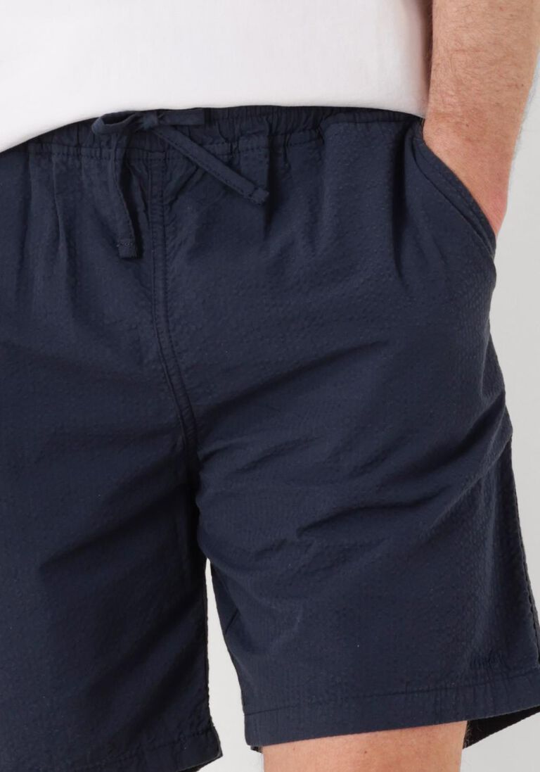 donkerblauwe forét korte broek hush seersucker short