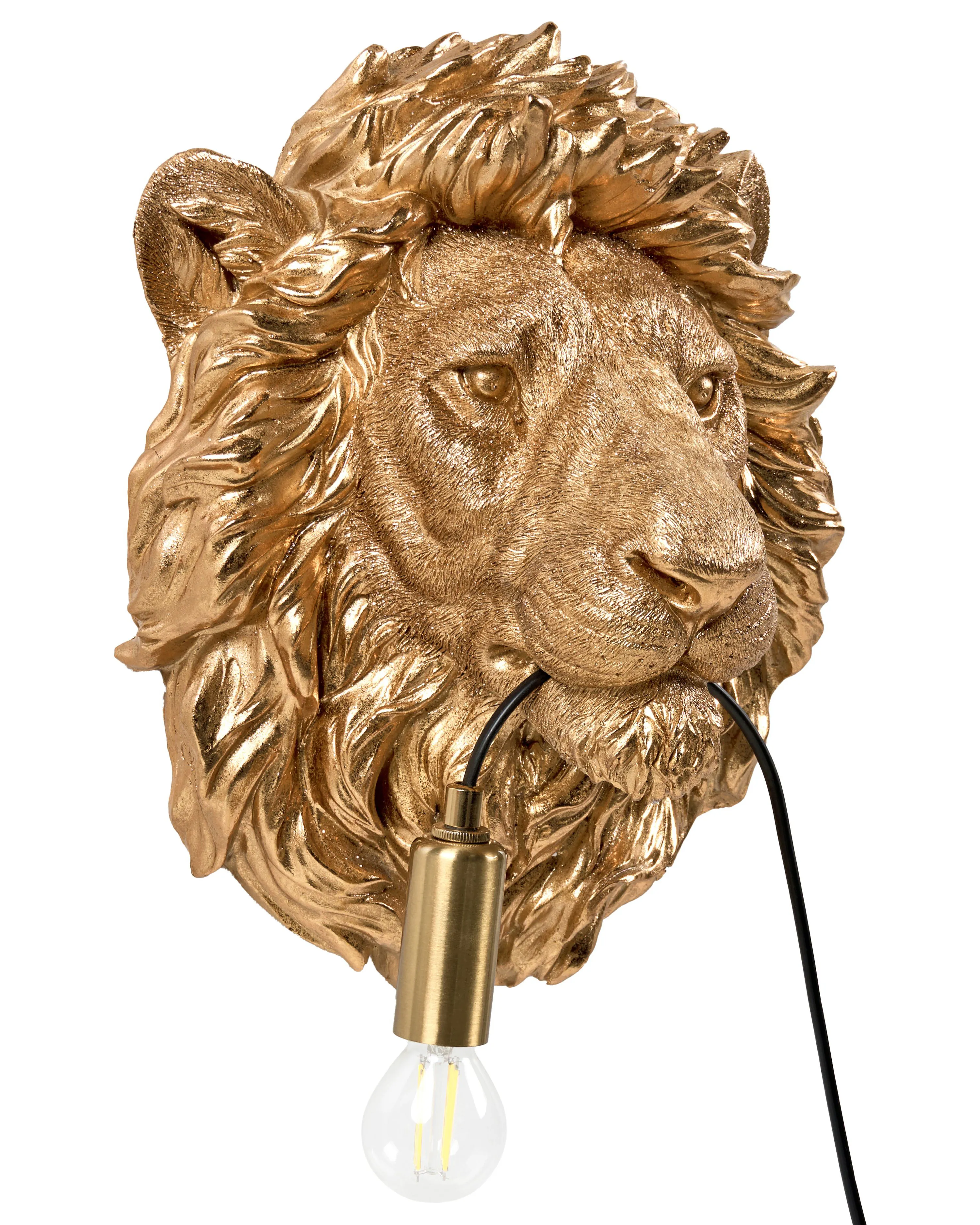 Wandlamp Leeuw SIMBA Goud