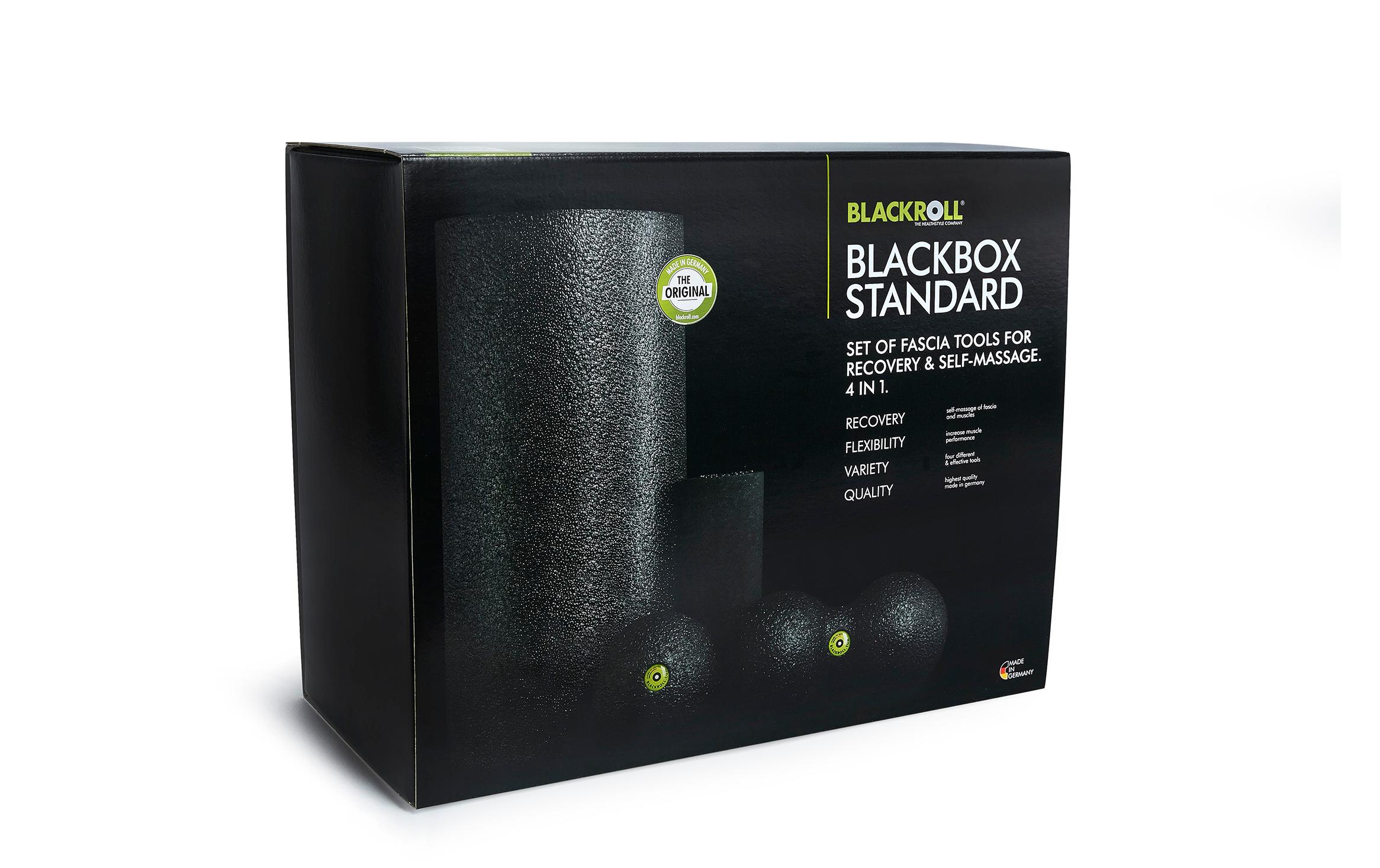 Faszientraining Black BoxSet zur Regeneration und Selbstmassage