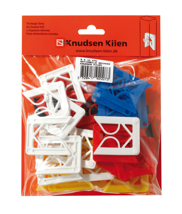 Knudsen Kilen afstandsbrikker 50 stk.