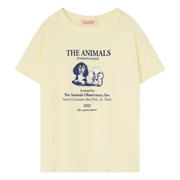 The Animals Observatory T-Shirt Rooster Chien | Jaune pâle