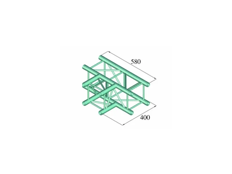 Alutruss DECOLOCK DQ4-PAT35 4-punkts traverse T-stykke 90 °