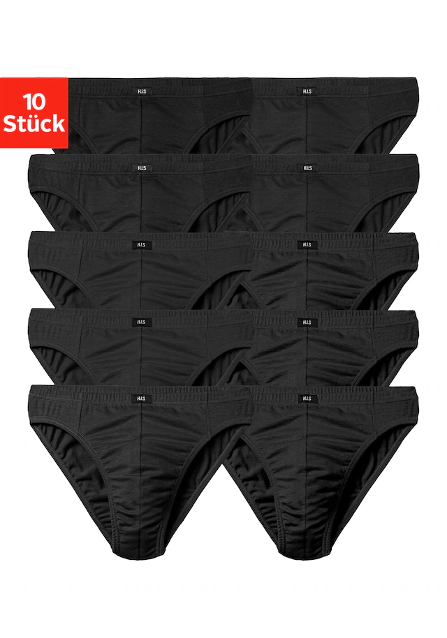 H.I.S Slip »Männer Unterhose« Packung, 10 Stk. in Unifarben