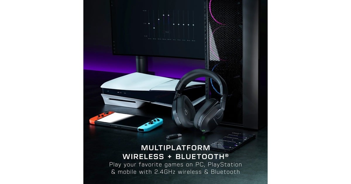 Turtle BeachStealth 600 Gen3 Wireless Multiplatform  over-ear gaming headset  (Zwart, PC, Bluetooth / 2,4GHz)