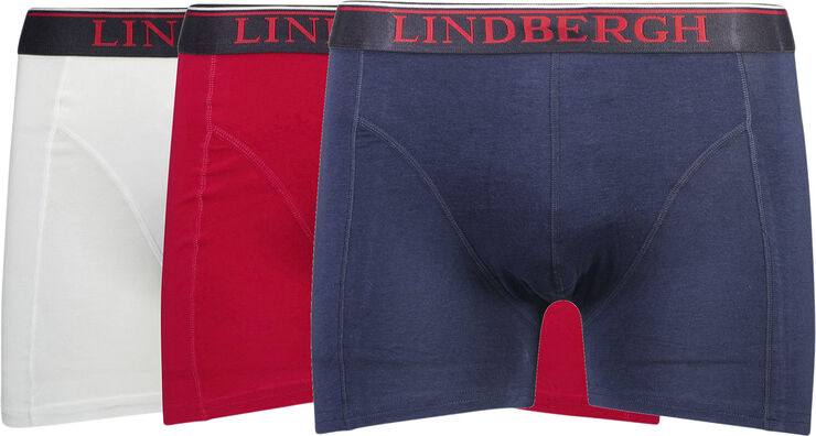 Lindbergh 3-pack bamboo boxers Multi sort,grå