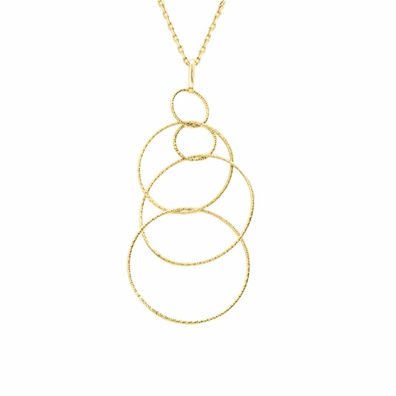 Collier Argent Doré Diamanté Giorgia