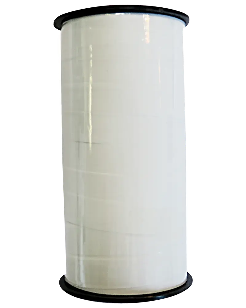 Gavebånd 1 cm x 50 m - hvid gloss