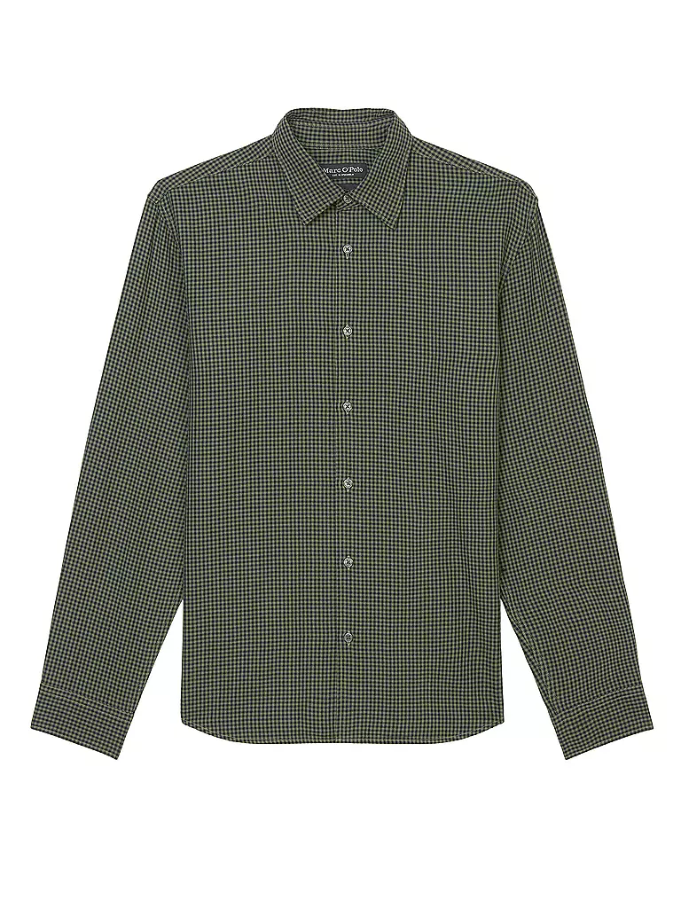 MARC O'POLO Hemd Regular Fit braun