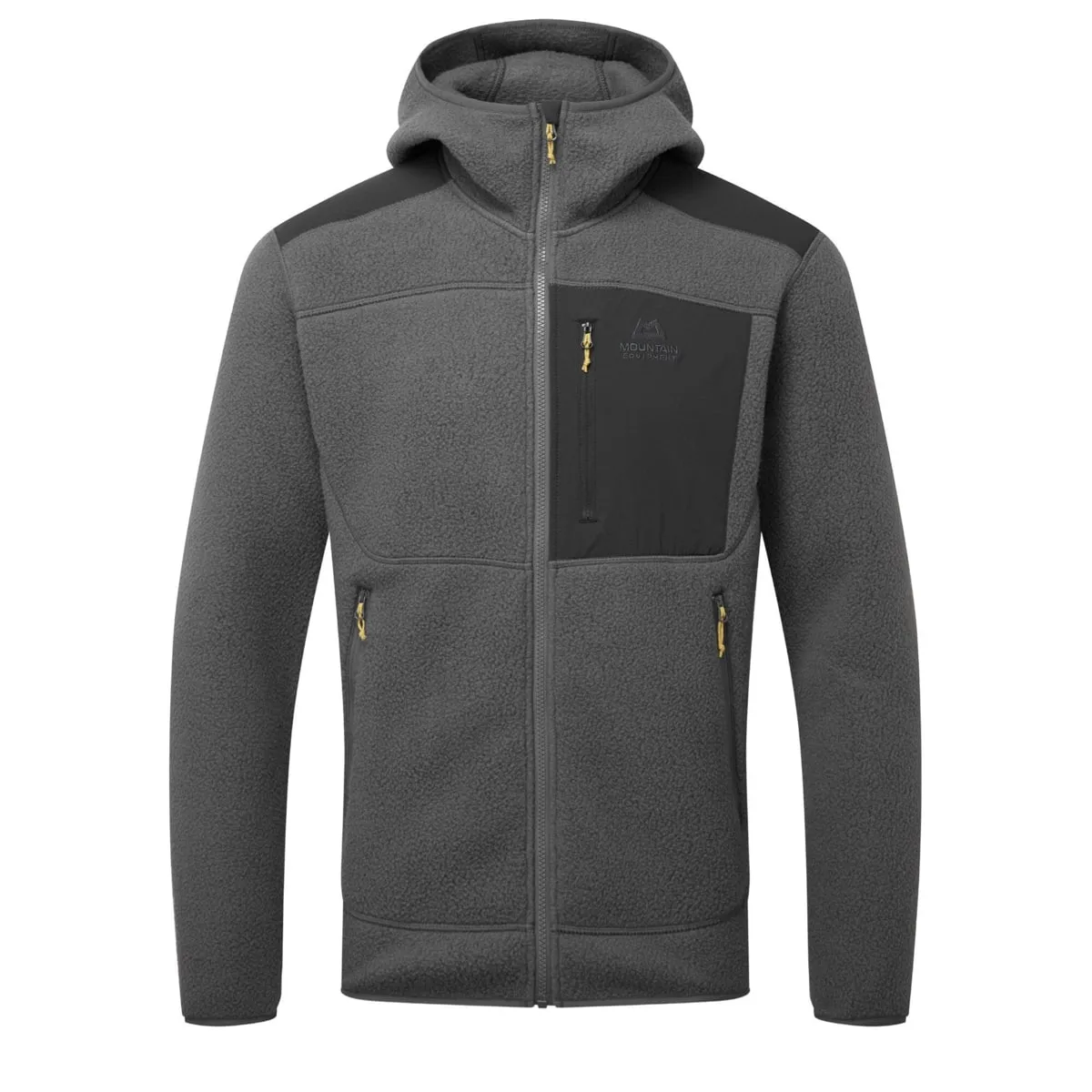 Mountain Equipment Highpile Hooded Mens Jacket Anvil Grey/Black