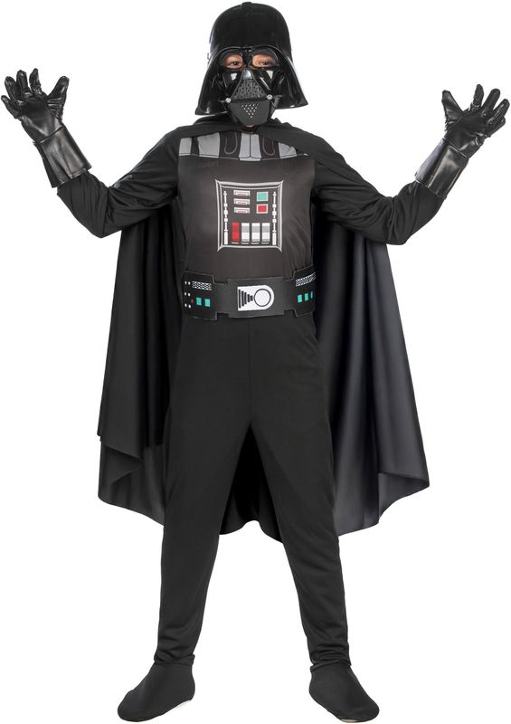 Darth Vader - Kostuum - Zwart - Voor Kinderen - Verkleedkleding