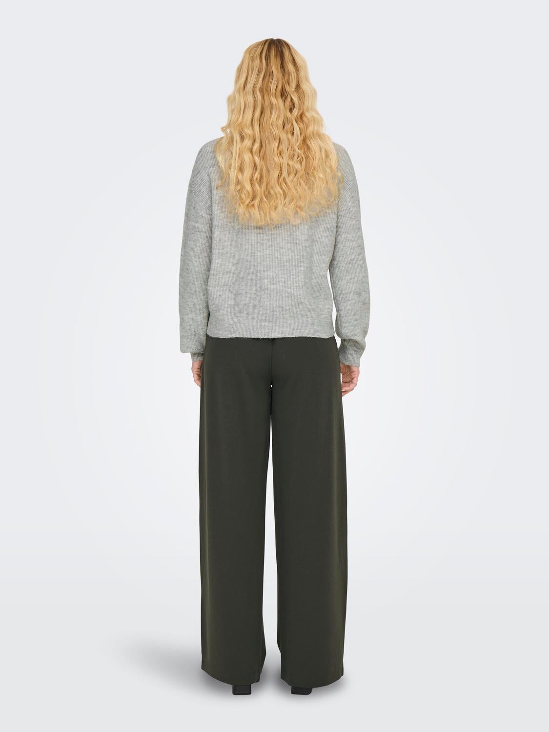 JDYLUMI Strickpullover Light Grey Melange