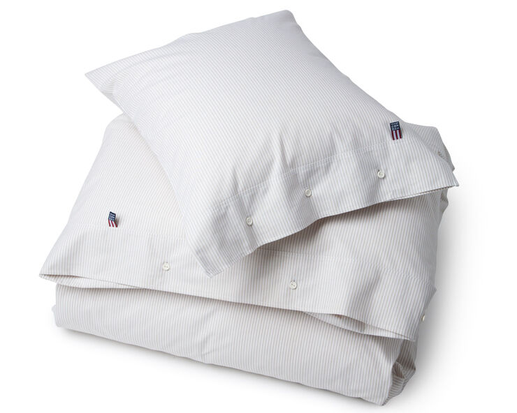 Lexington Pin point dynebetræk beige/hvid Beige, hvid