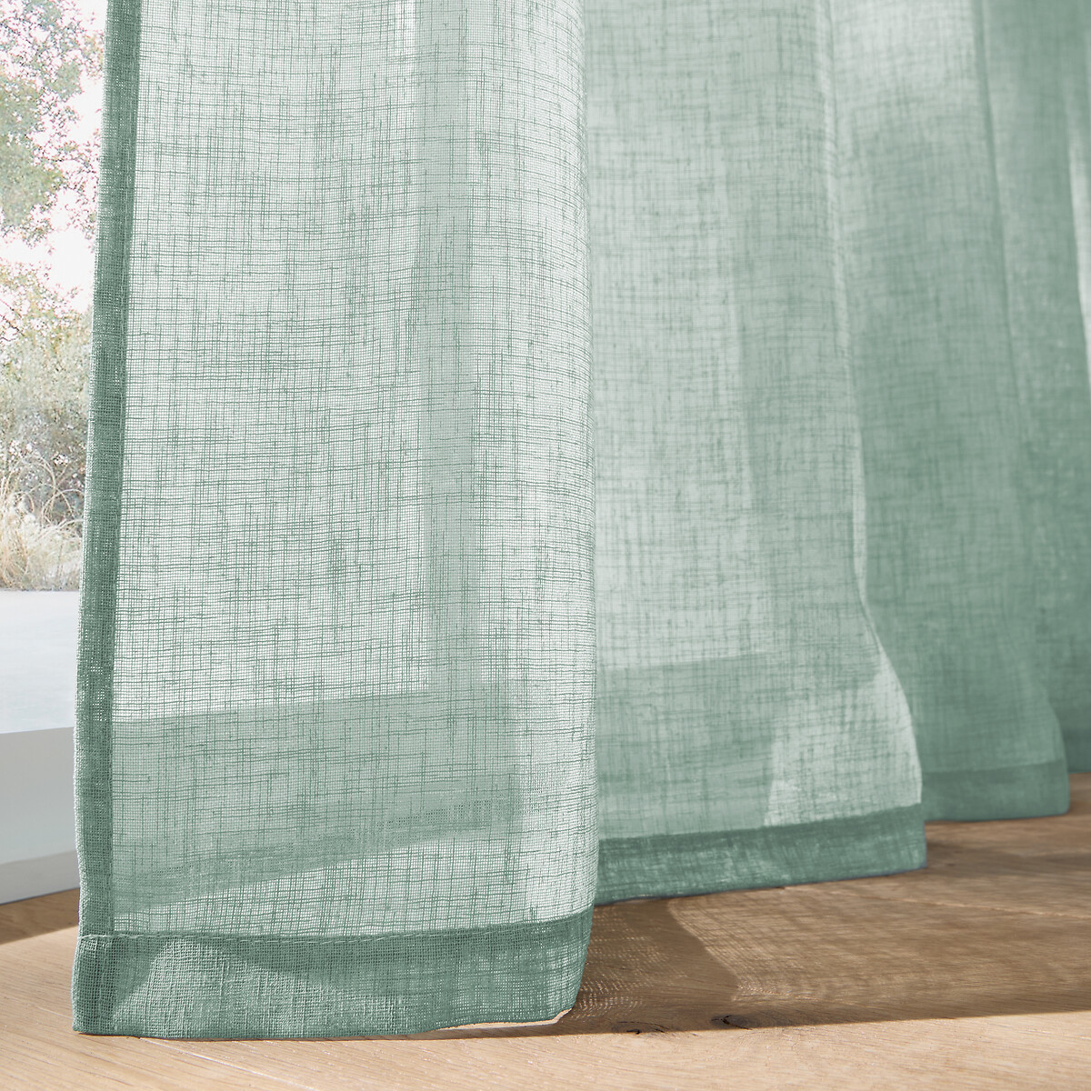 LA REDOUTE INTERIEURS<br>Cortina de vidro, ampla, com ilhós, Nyong