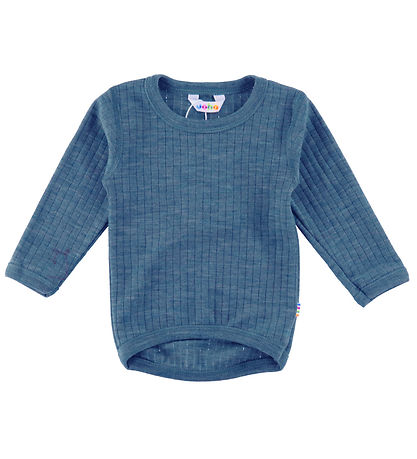 Joha Bluse - Uld - Denim Bl?