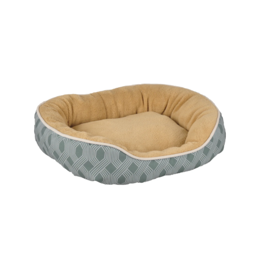 Cama/berço retangular azul Flamingo Corvara para cães