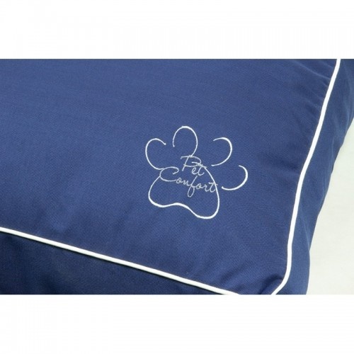 Sofá Comfort Pet tamanho G, impermeável, azul, para cães, modelo Florida.