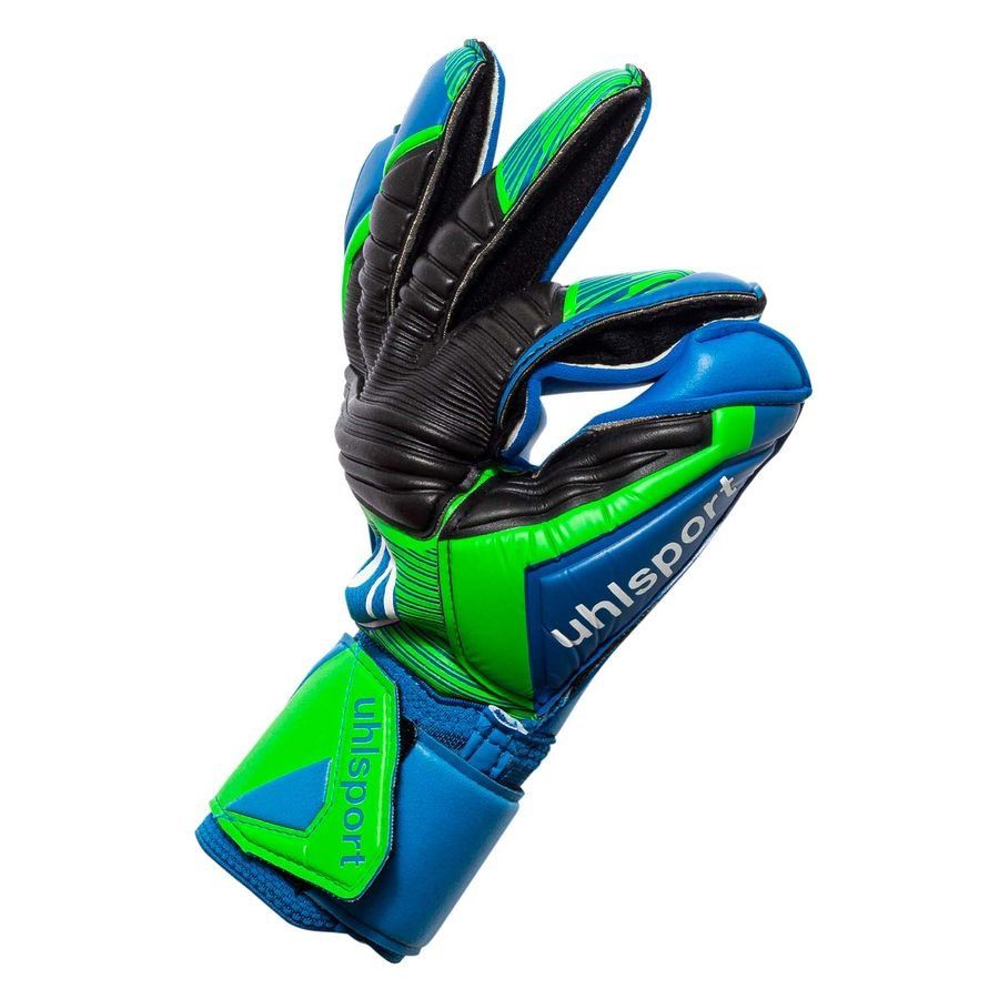 Uhlsport Gants de Gardien Aquasoft - Bleu/Vert/Blanc
