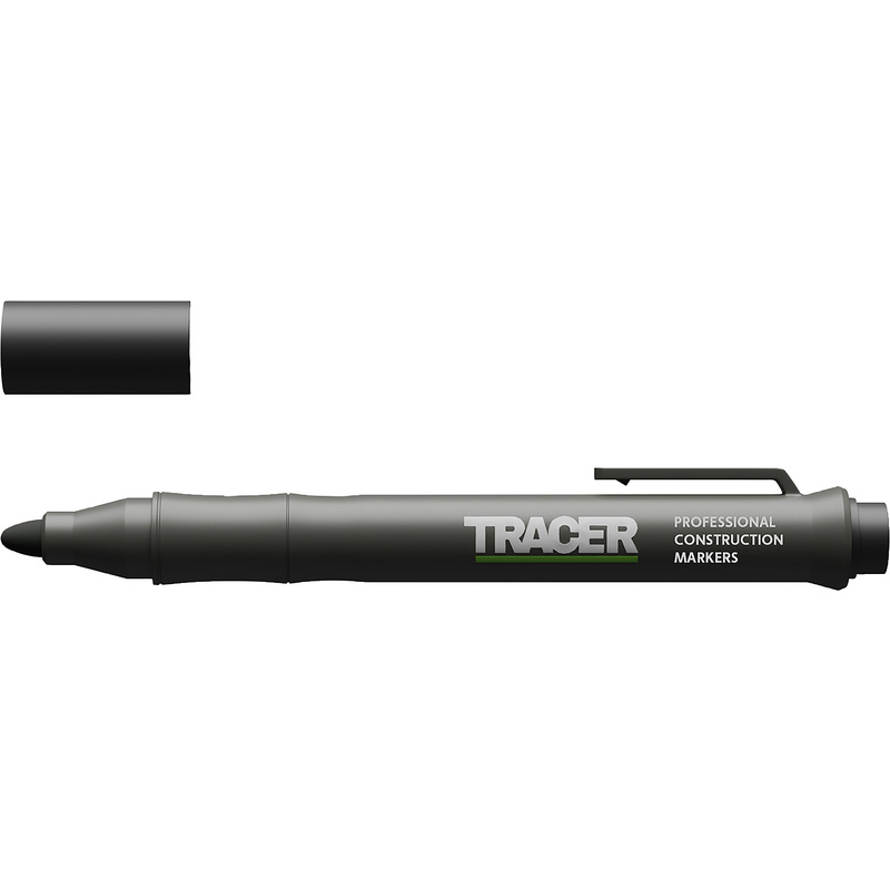 TRACER permanent verstoppingsvrije markeerstift zonder holster Zwart