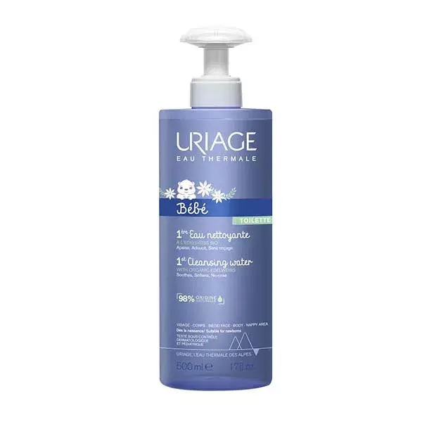 Uriage Baby 1st Água de Limpeza Suavizante para Rosto e Corpo 500ml