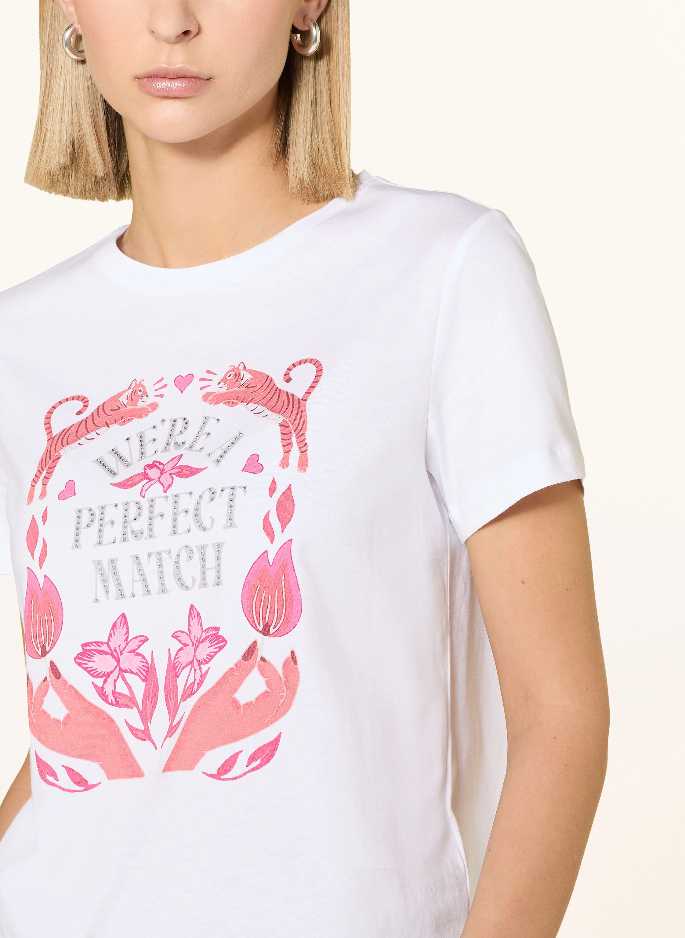 darling harbour T-Shirt mit Schmucksteinen