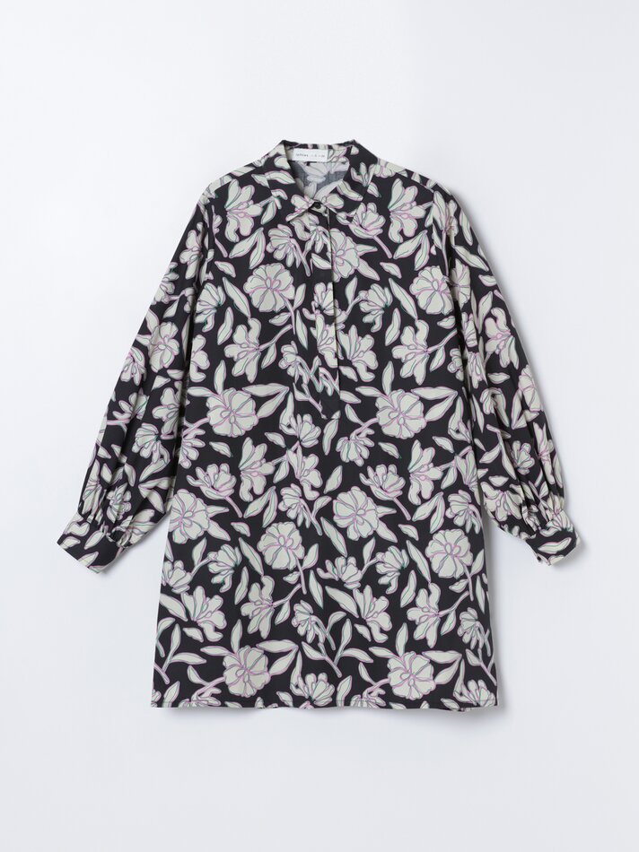 Vestido camisa - Azul
