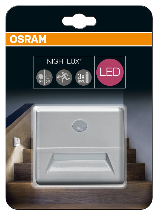 LEDVANCE Nightlux LED væglampe sensor batteri