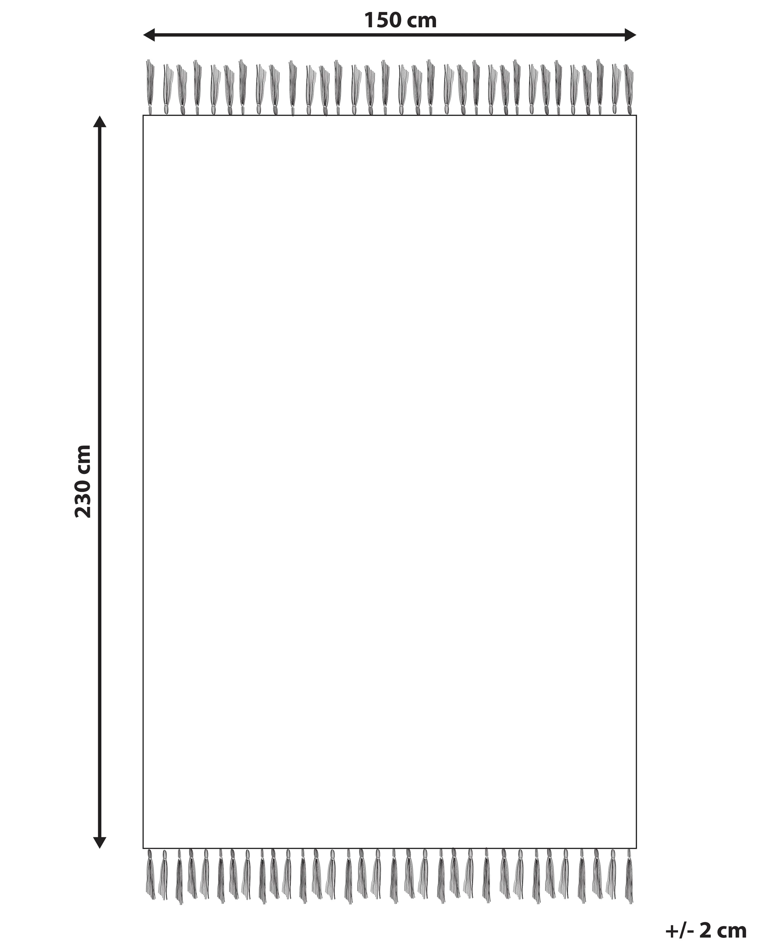 Vloerkleed KELKIT Meerkleurig 150 x 230 cm