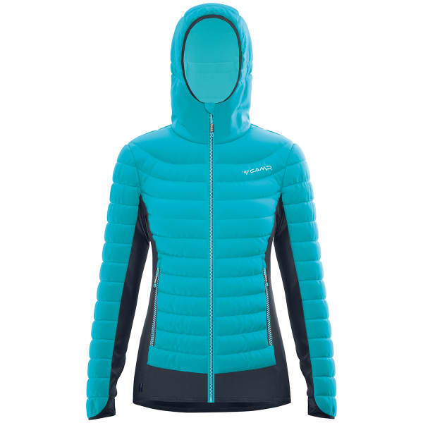 Doudoune alpinisme CAMP HYBRID JKT LADY WATER BLUE / BLACK / SKY BLUE