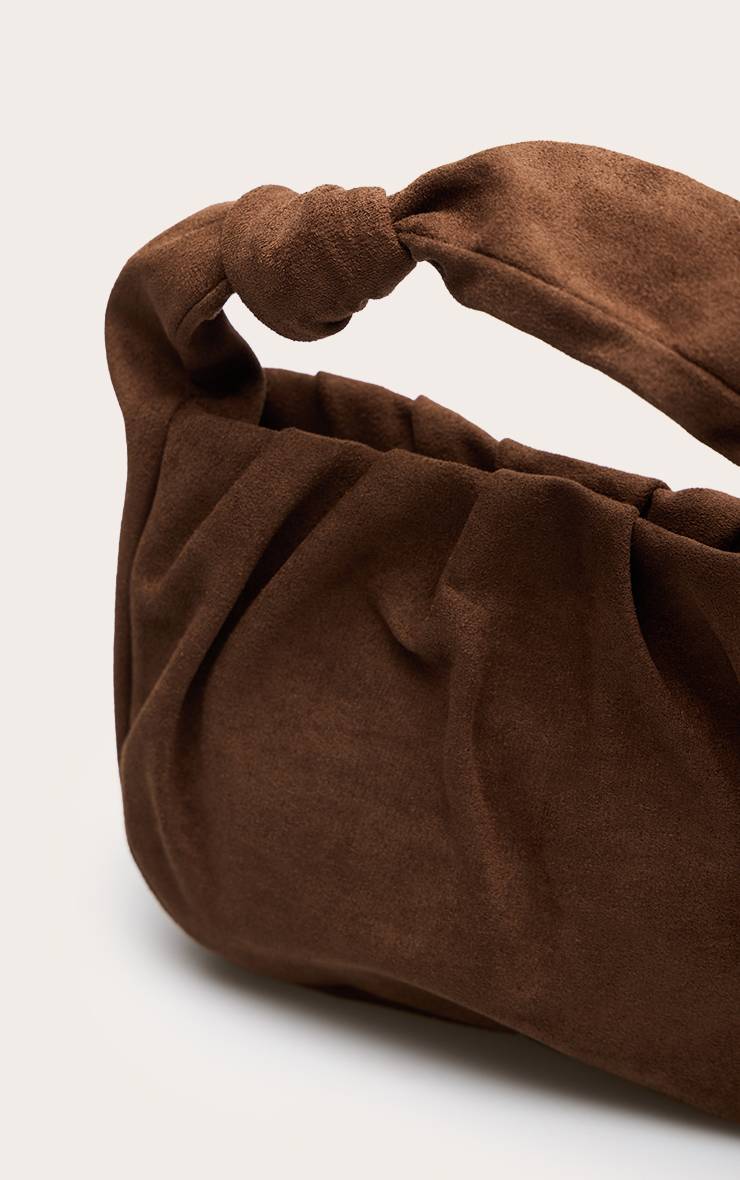 Chocolat Sac À Main En Synthétique Avec Bandoulière Nouée
