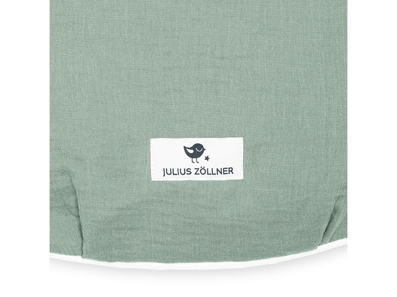 Julius Zöllner Baby-Ganzjahresschlafsack Musselin Grün Gr. Babyschlafsack mit Klimavlies und verstellbaren Trägern