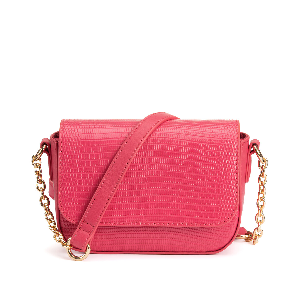 COLEÇÕES LA REDOUTE<br>Bolsa pequena com alça de ombro, estampa de lagarto